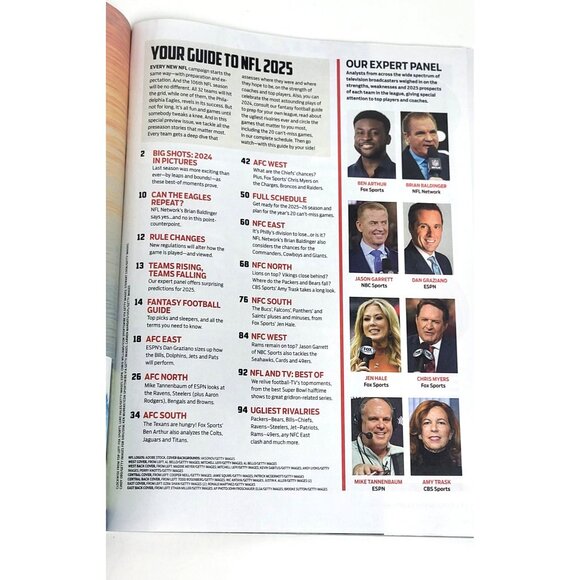 NFL 2025 Preview Magazine Featuring All 32 Teams - Picture 2 of 4
